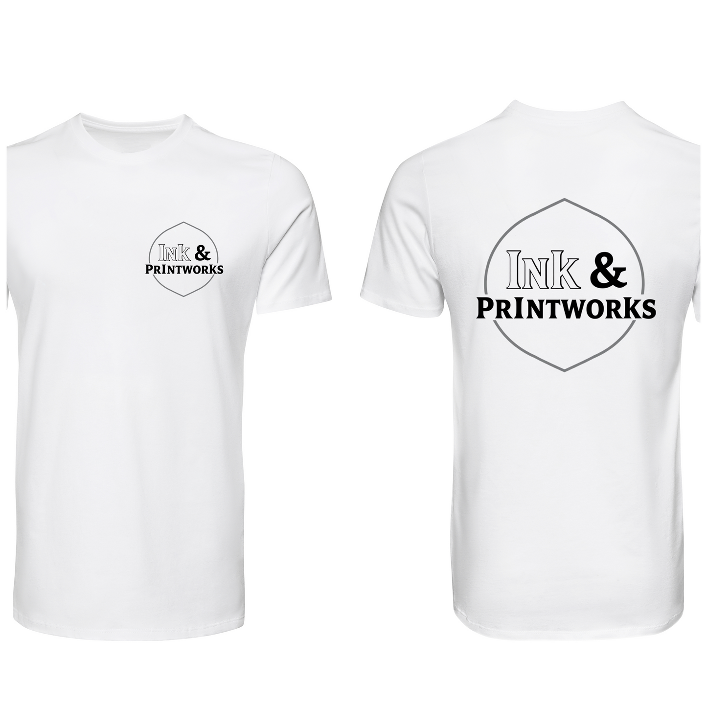 Custom Front & Back Print T-Shirt – Gildan G640 Softstyle White Tee | Upload Your Artwork