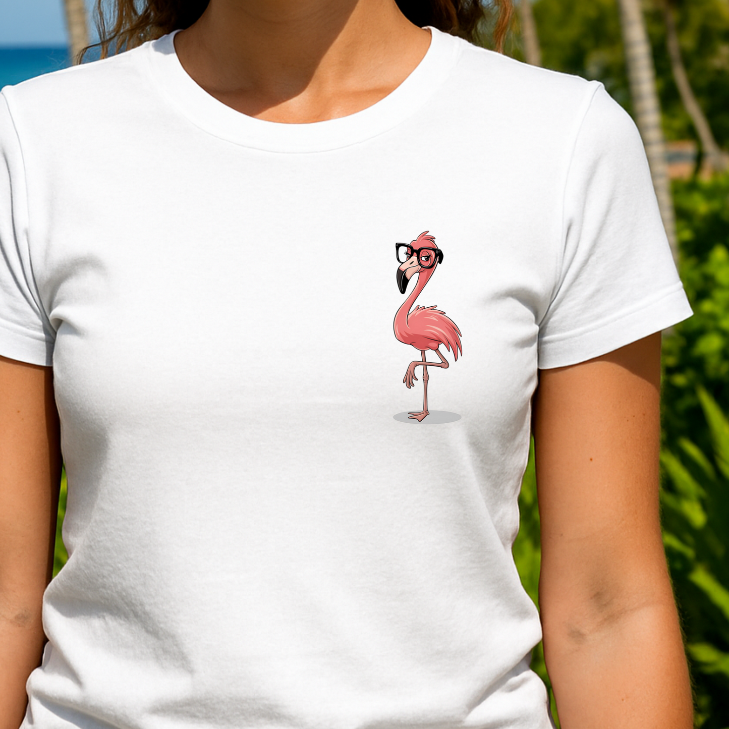 Standing on One Leg Because I’m Over It – Funny Flamingo T-Shirt
